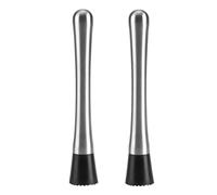 2pcs en acier inoxydable Cocktail Muddler, Mojito Masher Fruit Smasher Fruit Mixer pour les cocktails Boissons Home Bar Bartend Accessoires Agitateurs Outils de mélange