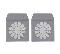 2pcs en acier inoxydable compact compact multipurpose d'angle de hache de conduite Mesure des professionnels du travail du bois