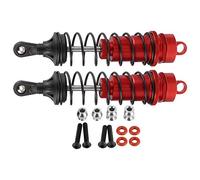 2pcs En Alliage D'aluminium Avant Choc Struts Amortisseur Pièces De Rechange Fit pour Outcast 1/10 RC Modèle (Rouge)