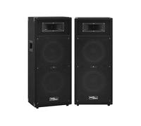 Haut-parleurs passifs - VIDAXL - 2pcs - Noir - 8 pouces - 500W - Son professionnel