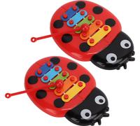 2Pcs enfants xylophone coloré sept étoiles coccinelle enfant sûr tout-petit xylophone pour jouets