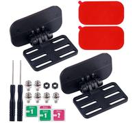 2pcs Ensemble de Support Caméra Arrière Voiture, Adhésif Support de Caméra de Tableau de Bord Support de Caméra de Recul Support Caméra de Recul avec Vis Tournevis, Facile à Installer