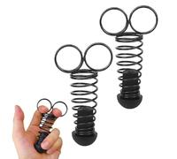 2Pcs Entraîneur de doigts, Renforcement de poignée de doigt à ressort, Funny hand finger strengthener finger exerciser, Exercice de main portable pour l'entraînement de force des doigts