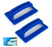 2pcs Eponge Magique Piscine Bleu Brosse de Nettoyage de Piscine Brosse Ligne d Eau Brosse de Piscine avec Poignée Brosse Piscine Nettoyage Et Accessoires pour Spa Petite Piscine Baignoire Nettoyage
