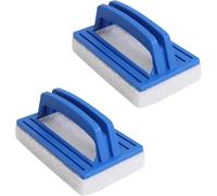 2pcs Eponge Magique Piscine, Brosse Piscine avec Plastique Poignée, Carrelages Brosse Mur, Bonne Absorption Ductilité, Nettoyage de Saleté pour Piscines, Salle de Bain, Spa, Cuisine