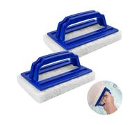 2pcs Eponge Magique Piscine Éponge Magique Piscine avec Poignée Eponge Magique Piscine Durables Eponge Piscine pour Spa (Bleu)