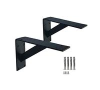 2Pcs Équerre Mural Robuste pour Étagère, Charge Maximale 500kg, Consoles et taquets pour étagères, pour les établis de bricolage à usage intensif (15cm/5.9in)