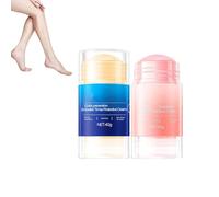 2PCS Equrhsa Foot Care Cream Cracked Feet,Equrhsa Crack Feet Prevention Stick,Bâton réparateur pour talons gercés,Crème réparatrice pour pieds secs et crevassés et fissures,Crème hydratante (Mix, 2)