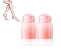2PCS Equrhsa Foot Care Cream Cracked Feet,Equrhsa Crack Feet Prevention Stick,Bâton réparateur pour talons gercés,Crème réparatrice pour pieds secs et crevassés et fissures,Crème hydratante (Rose, 2)
