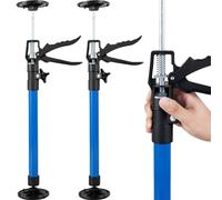 2pcs Etai de Soutien Télescopiques de 50 à 115cm, Capacité de 40 kg,Tige de Support Réglable en Alliage pour Troisième Main, Support Télescopique Antidérapant pour Plafond Montage Plaques de Plâtre
