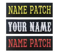 2pcs étiquettes personnalisables pour harnais - Plus de sécurité et de visibilité lors de vos promenades avec votre chien. personnalisé votre texte, logo, taille et police (1 Line)