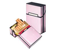 2pcs Étui à Cigarettes Femme Porte Cigarettes - LAOYE Boite a Cigarettes Etui Paquet pour Cigarette Or Rose…