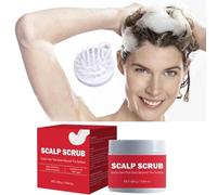 2PCS Exfoliating Scalp Scrub with Scalp Massager, Exfoliating Dry Scalp Treatment, for Dandruff, Build Up, Itchy Scalp, Oily Hair & Dry Scalp Treatment 7.054OZ 200g