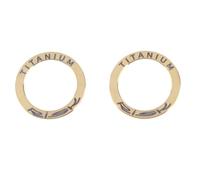 2PCS Extended Pedal Washers, Titanium Alloy Extended Bike Pedal Gasket Less Friction Remove Noise for Mountain Road Bike (Gold)