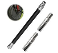 2Pcs Extension de Valve pour Pneu M365 39mm avec 1 Tuyau de Gonflage 16cm, Adaptateur de Valve pour Scooter Electrique Vélo, Moto et Voiture