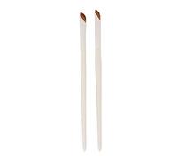 2pcs Eyeliner Brushes Set, Angled Eyebrow Concealer Sickle Thin Slanted Flat Angle Brush Defined Multifunctional for Beauty Cosmetic Tool