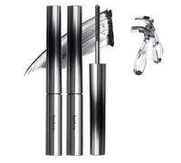 2pcs facelove Iron Eye Curl Mascara, 3D Curl Mascara de fer, Noir rouleau long mascara imperméable à l'eau, Mascara anti - taches, faux Mascara Effet Mascara (Noir)