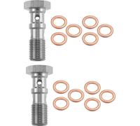 2pcs Filetage Turbo Frein Ligne Banjo Boulon Double Banjo Boulon 30mm M10x1.0
