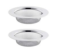 2PCS Filtre à Évier en Acier Inoxydable, Filtre de Vidange de 7,5 cm, Tamis d'évier, Crépine d'évier de Cuisine