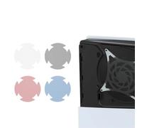 2pcs Filtre à poussière pour ventilateur Cache-poussière pour ventilateur de refroidissement pour PlayStation 5 Slim Cache-poussière en filet pour ventilateur de refroidissement (Gris)