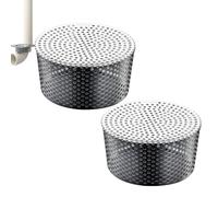 2Pcs Filtre De Gouttière D'acier Inoxydable D'écran Anti-blocage De Garde | Protection Anti-blocage Pour Pluviale Avec Écran En Acier Inoxydable. Arrête Les Feuilles Et Les Débris