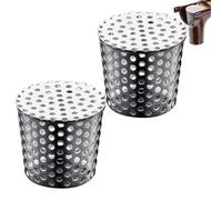 2Pcs Filtre De Gouttière D'acier Inoxydable D'écran Anti-blocage De Garde | Protection Anti-blocage Pour Pluviale Avec Écran En Acier Inoxydable. Arrête Les Feuilles Et Les Débris