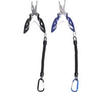 2PCS Fishing Pliers Stainless Steel Multifunctional Hook Remover Line Cutter Split Loop Opener Braid Scissors Pliers Fishing Gear for Men
