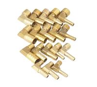 2pcs Fit Hose I.D 8mm Barbed x M14x1.5 Metric Male Elbow Brass Coupler Fitting