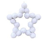 2pcs Five-pointed Star Hair Ball Garland Pour Maison