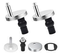 2Pcs Fixation Abattant WC, Charnières à Dégagement Rapide,de Toilettes Abattant Fixations Abattant de Toilettes Remplacement Fixation pour Siège de WC Abattant WC Fix,avec Vis Caoutchouc Rech