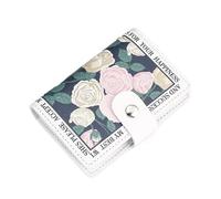 2pcs Floral Card Bag Multiple Cards Slots ID Bank Credit Covers for Women Large Capacity Holders(5)