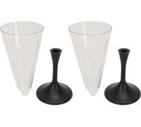 2pcs flûte à champagne incandescente Bar Nightclub Lumière colorée up vin ventre cocktail