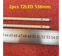 2pcs for 1 TV Bande rétroéclairage LED Nipseyteko Toshiba, 2 pièces/ensemble, 72LED Nipseyteko, 536mm, 42SL863, 74.42T16.001-2-DS1