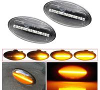2pcs For Suzuki Grand Vitara JT 2005-2012 Car Dynamic LED Fender Side Light (Transparent)