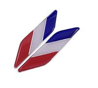 2pcs France métal métal badge autocollant national voiture drapeau drapeau américain emblème autocollant auto