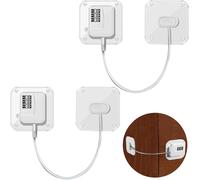 2pcs Fridge Lock With Code,Fridge Door Lock For Child Safety,Fridge Lock For Children For Cabinet,Window,Refrigerator