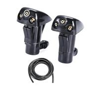 2Pcs Front Windshield Washer Jet Nozzle Fit For Toyota Prius Corolla Highlander Hyundai Tucson Kia 98630-2E500 986302E100 (2 water nozzles + 2m hose)