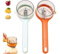 2PCS Fruit And Vegetable Peelers With Storage Box,Double-Sided Blade Vegetable Peelers,Multifunctional Veggie Carrot Potato Peeling Tool Smooth Peeling
