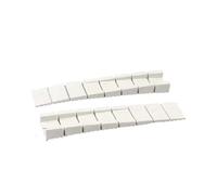 2pcs Furniture Table Levelers Leveling Shims Height Wedges Gasket Chair Balance Foot Pad pour Sols Fenêtres(White)