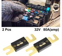 2pcs Fusible Remplacement 80A ANL Fusibles Voiture Audio Fusible