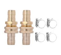 2PCS G3 / 4 Connecteur de réparation du tuyau en alliage en alliage en aluminium | Mentilateur de tuyau d'eau fort avec pince | pour l'irrigation jardin/ferme/serre | Gardes