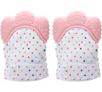 2pcs Gants en silicone bébé prévenir les égratignures qui réduisent Teether