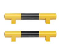 2pcs Garage Car Stopper, 23, 6x3, 9 pouces Barrière de stationnement en acier, bouchon de voiture anti-collision pour garage et barrière stationnement