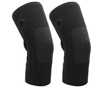 2pcs Gnees Braces, Graphène Protection chaleureux Empêchez le manchon de compression du genou Slip With Spring Stabilisants Men Femmes XL pour l'arthrite, Running and Daily Use (S)