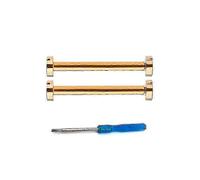2pcs Gold Screw Rod with Tool for Pasha de Cartier W3030017 W3140003 Watch Strap Band
