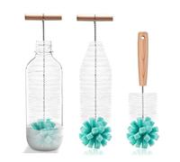2PCS Goupillon Bouteille, 30CM+27CM Goupillon Biberon pour Bouteille Soda