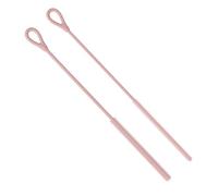 2Pcs Goupillon Paille Silicone, 30cm Brosse de Nettoyage Brosse Paille Réutilisable Flexible Poignée Antidérapante pour Tube à Essai Théières Bouilloires Goupillons Smoothie et Gobelet(6mm+9mm,Rose)