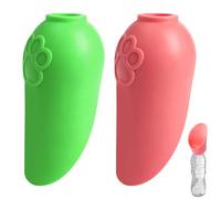 2pcs Gourde Portative pour Chien, Attachement Silicone Pliable