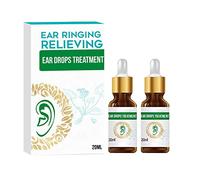 2PCS Gouttes Auriculaires pour Acouphènes, 20ml Ear Ringing Treatment Oil Gouttes D'oreille Acouphènes Soulage Les Douleurs Auditives Gouttes pour Soulager Les Acouphènes Traitement Acouphènes