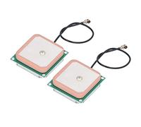 2pcs GPS Antenne Passive, Construit en Céramique Antenne Active, Module De Transmission De Réception GPS en Céramique pour Arrêt De Bus Annonceurs